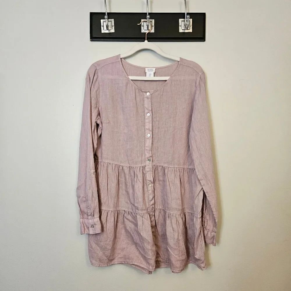 Sigrid Olsen Linen Top - Picture 2 of 8